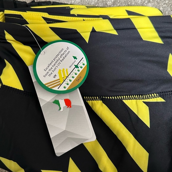 Plaid Pleated Tennis Skirt XL Yellow/Black - Picture 9 of 9